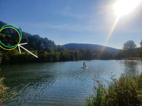 Haus Löwe - Komplettes Ferienhaus am Badesee Erzgrube